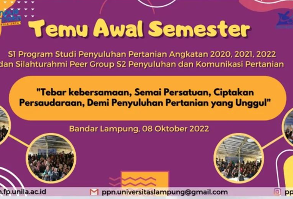 TEMU AWAL SEMESTER PROGRAM STUDI PENYULUHAN PERTANIAN DAN S2 PKP