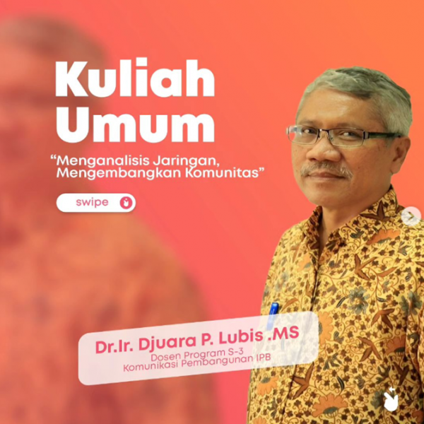 Kuliah Umum Menganalisis Jaringan, Mengembangkan Komunitas