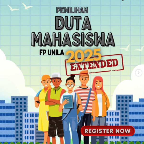 PENGUMUMAN PERPANJANGAN PENDAFTARAN DUTA MAHASISWA FAKULTAS PERTANIAN UNILA 2025