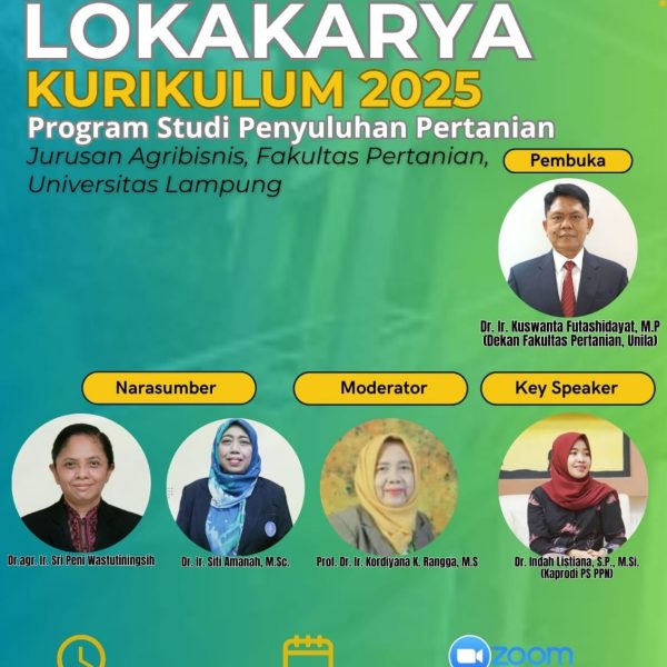 Undangan Lokakarya Rekonstruksi Kurikulum 2025 PS Penyuluhan Pertanian Unila